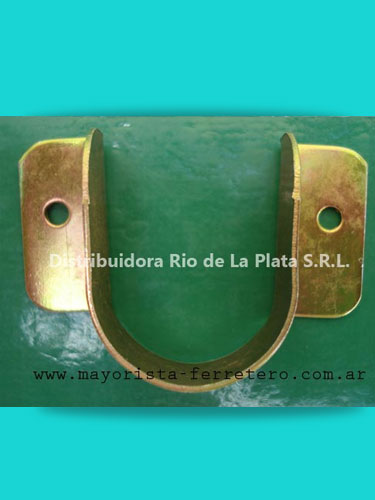 Soporte para caño Ovalado lateral bronceado