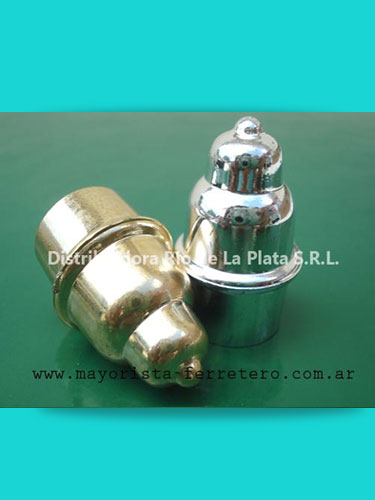 Topes para caños dorados y plateados